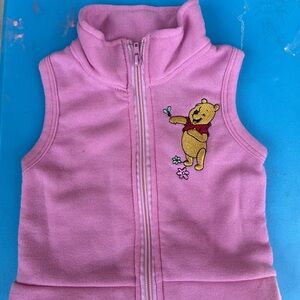 Disney Pink Winnie the Pooh Embroidered Vest